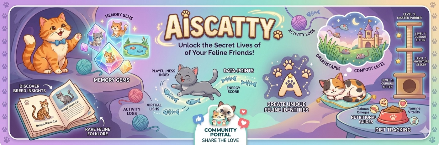 AisCatty mobile application banner